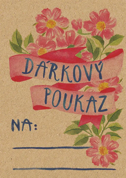 Główne zdjęcie produktu Přáníčko BeBechy - recyklovaný papír - Dárkový