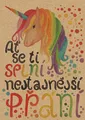Pozdrowienia BeBechy - papier z recyklingu - Jednorożec