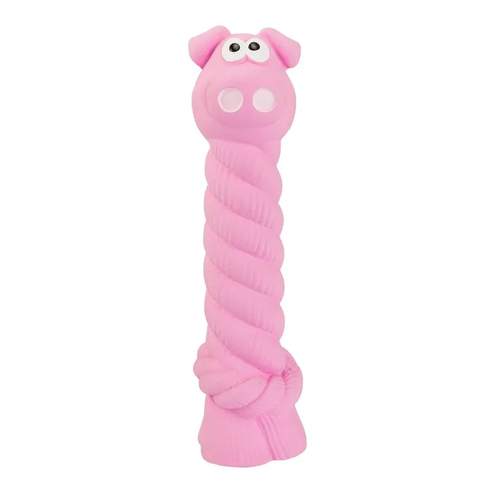 Główne zdjęcie produktu Prasátko s latexovým lanem a chroupacím zvukem 15 cm, latex, HipHop