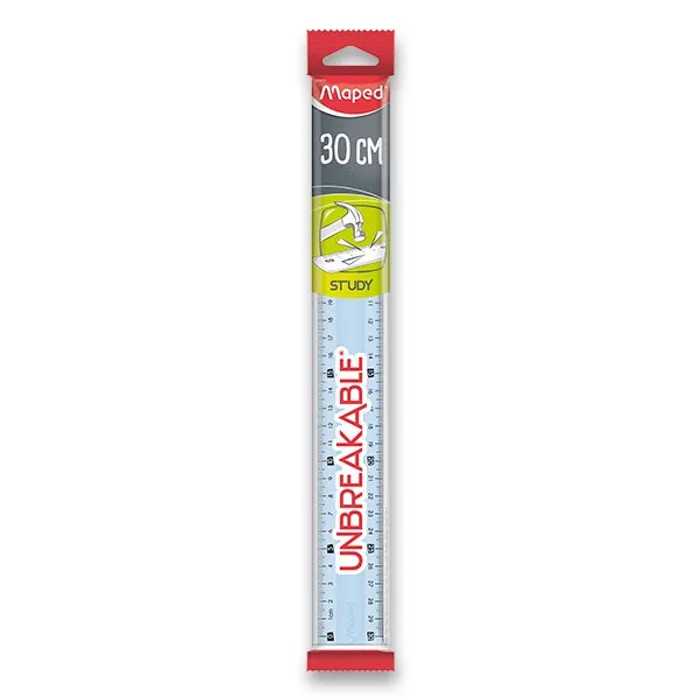 Główne zdjęcie produktu Pravítko Maped Study Unbreakable - 30 cm, mix barev