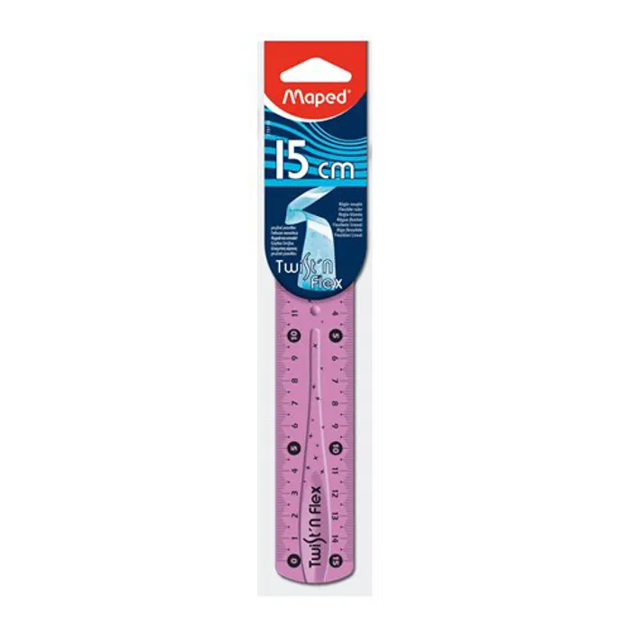 Główne zdjęcie produktu Pravítko Maped Twist´n Flex - 15 cm, mix barev