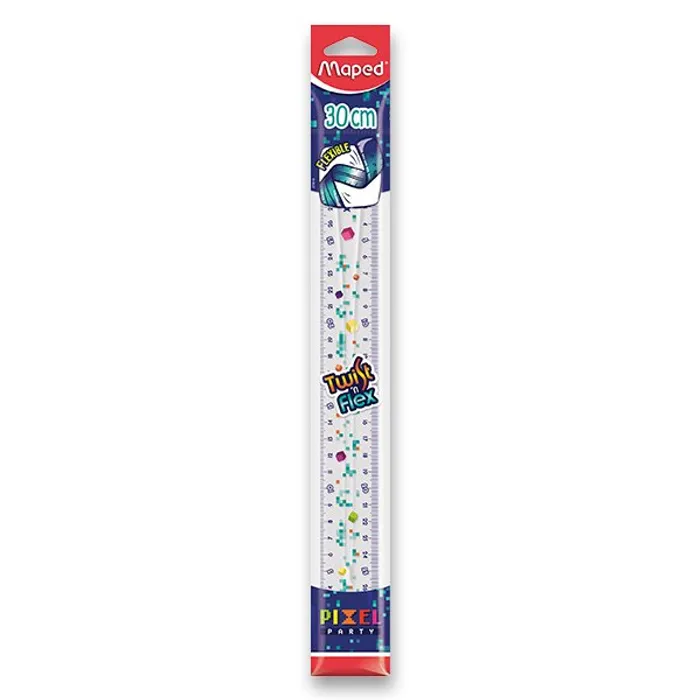 Główne zdjęcie produktu Pravítko Maped Twist´n Flex Pixel Party 30 cm