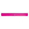 Linijka MILAN "FLEX" elastyczna 30 cm, różowa