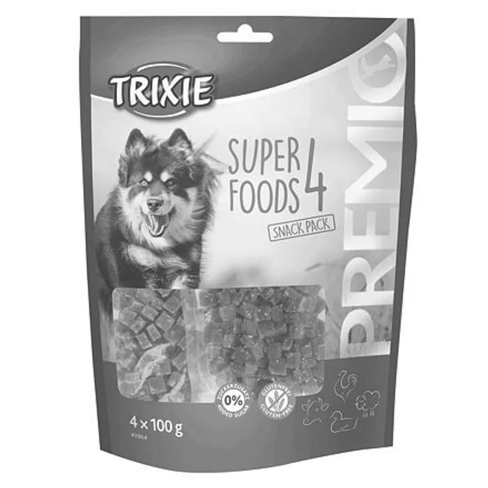 Główne zdjęcie produktu PREMIO 4 Superfoods - výživné pamlsky kuřecí, kachní, hovězí, jehněčí 4x100g