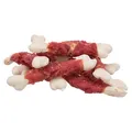 Następne zdjęcie produktu Premio DUCKIES kości z wapniem w panierce z mięsem kaczym 100g