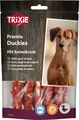 Następne zdjęcie produktu Premio DUCKIES kości z wapniem w panierce z mięsem kaczym 100g