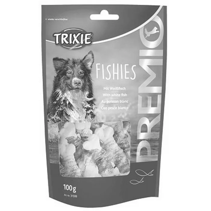 Główne zdjęcie produktu PREMIO Fishies - kalciová kost obtočená rybí kůží 100 g
