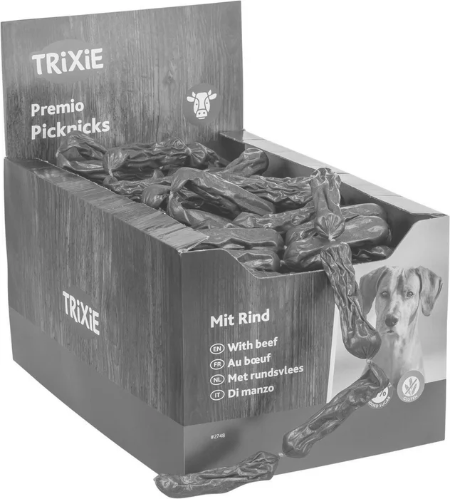 Główne zdjęcie produktu Premio PICKNICKS klobásky - hovězí maso 8g, 1ks - TRIXIE