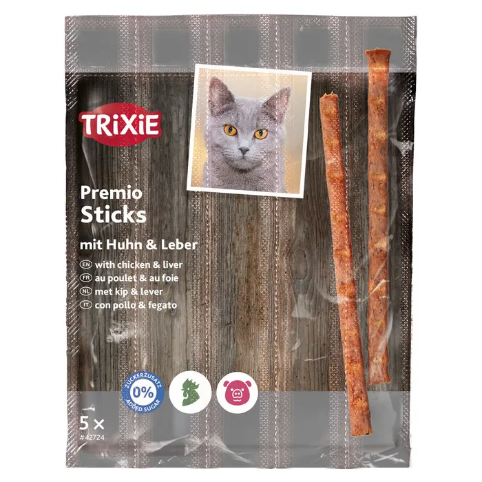 Główne zdjęcie produktu PREMIO Quintett tyčinky drůbeží/játra 5 x 5 g
