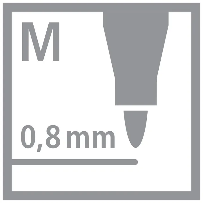 Główne zdjęcie produktu Prémiový liner na psaní STABILO dr!ver - medium - červená