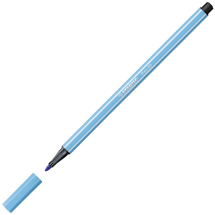 Główne zdjęcie produktu Prémiový vláknový fix - STABILO Pen 68 - 1 ks - azurová modř