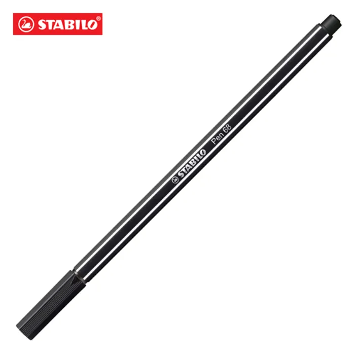 Główne zdjęcie produktu Prémiový vláknový fix - STABILO Pen 68 - 1 ks - černá
