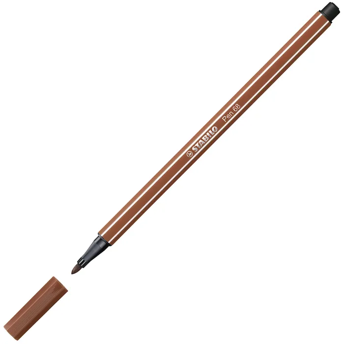 Główne zdjęcie produktu Prémiový vláknový fix - STABILO Pen 68 - 1 ks - červená hlinka