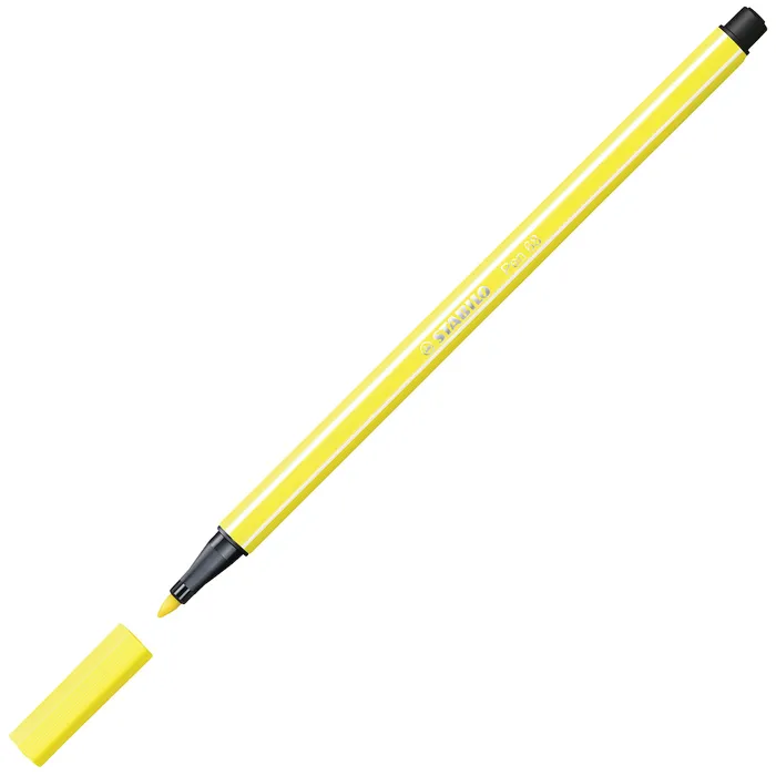Główne zdjęcie produktu Prémiový vláknový fix - STABILO Pen 68 - 1 ks - citronová žlutá
