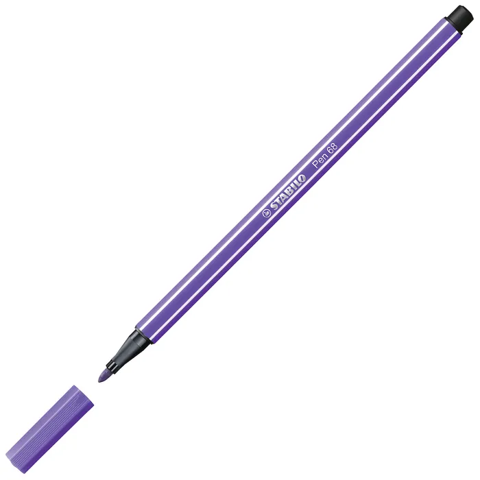 Główne zdjęcie produktu Prémiový vláknový fix - STABILO Pen 68 - 1 ks - fialová