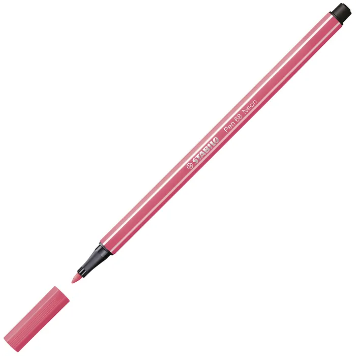 Główne zdjęcie produktu Prémiový vláknový fix - STABILO Pen 68 - 1 ks - fluorescenční červená