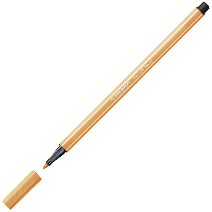 Główne zdjęcie produktu Prémiový vláknový fix - STABILO Pen 68 - 1 ks - fluorescenční oranžová