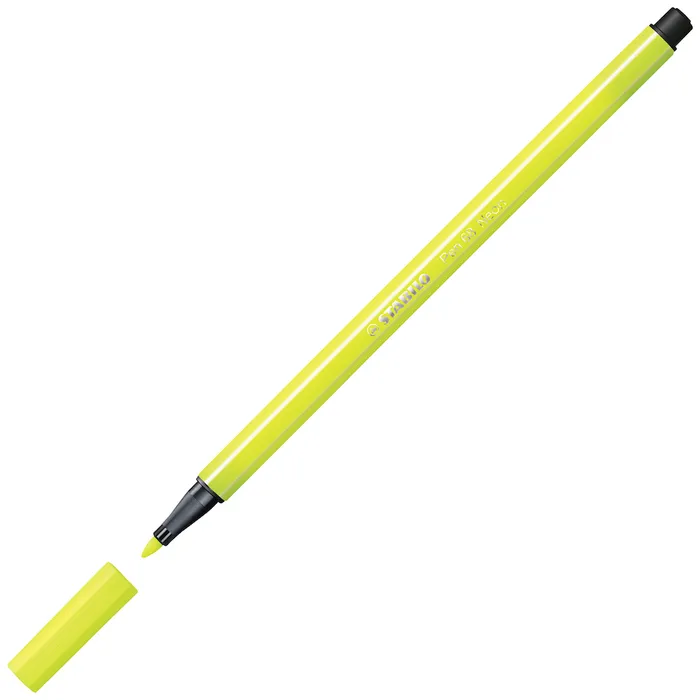 Główne zdjęcie produktu Prémiový vláknový fix - STABILO Pen 68 - 1 ks - fluorescenční žlutá