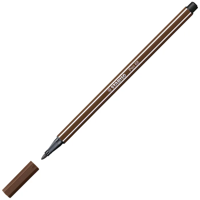 Główne zdjęcie produktu Prémiový vláknový fix - STABILO Pen 68 - 1 ks - hnědá