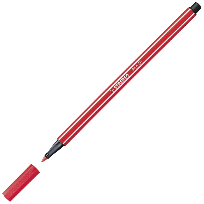 Główne zdjęcie produktu Prémiový vláknový fix - STABILO Pen 68 - 1 ks - karmínová