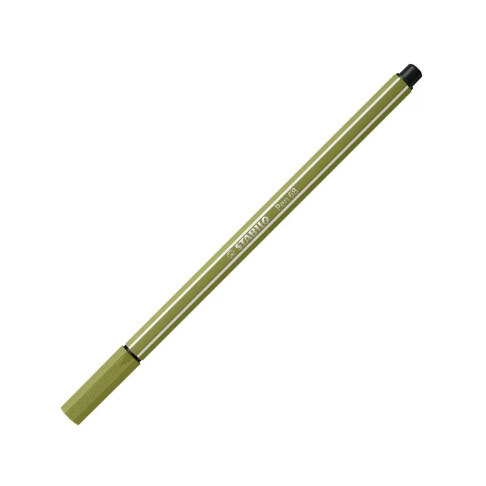 Główne zdjęcie produktu Prémiový vláknový fix - STABILO Pen 68 - 1 ks - matná zelená