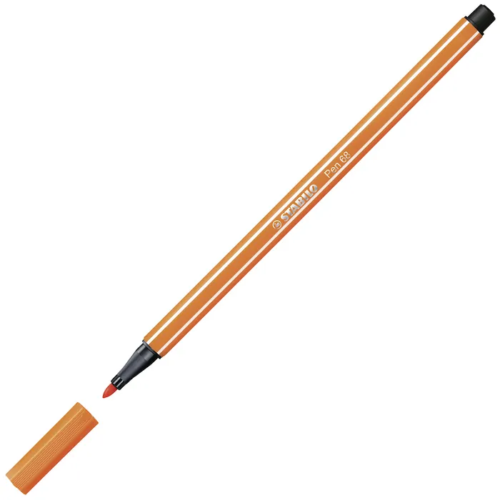 Główne zdjęcie produktu Prémiový vláknový fix - STABILO Pen 68 - 1 ks - rumělková