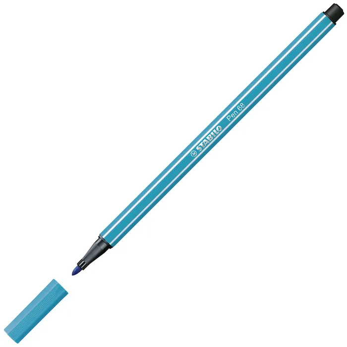 Główne zdjęcie produktu Prémiový vláknový fix - STABILO Pen 68 - 1 ks - světle modrá