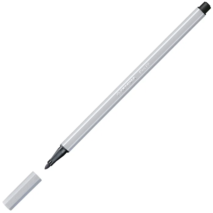 Główne zdjęcie produktu Prémiový vláknový fix - STABILO Pen 68 - 1 ks - světle šedá