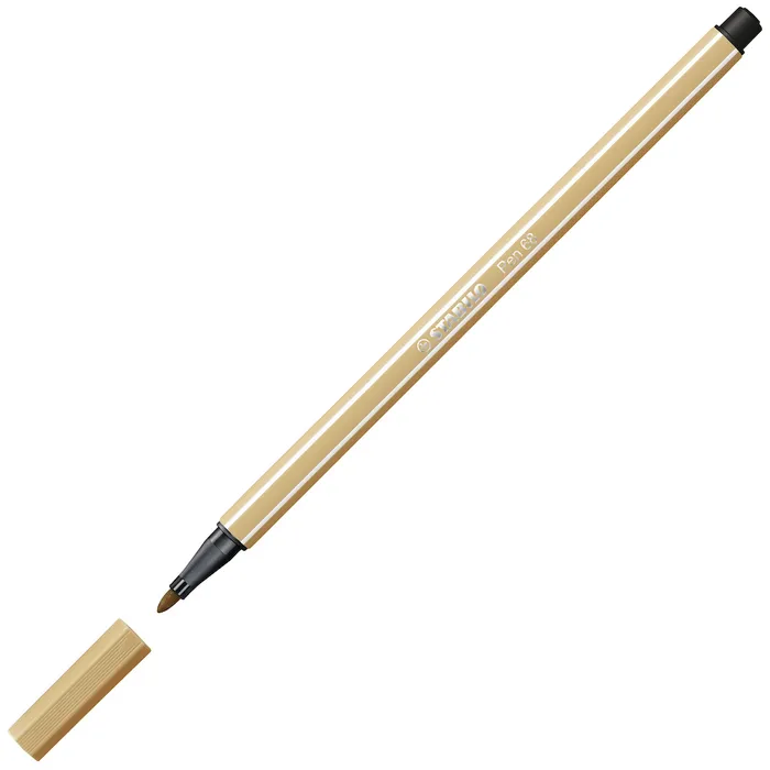 Główne zdjęcie produktu Prémiový vláknový fix - STABILO Pen 68 - 1 ks - světlý okr