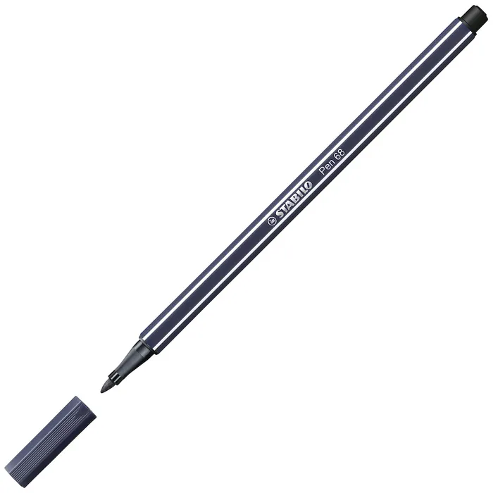 Główne zdjęcie produktu Prémiový vláknový fix - STABILO Pen 68 - 1 ks - tmavě modrošedá