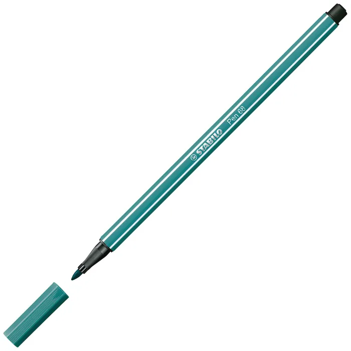 Główne zdjęcie produktu Prémiový vláknový fix - STABILO Pen 68 - 1 ks - tyrkysová modrá