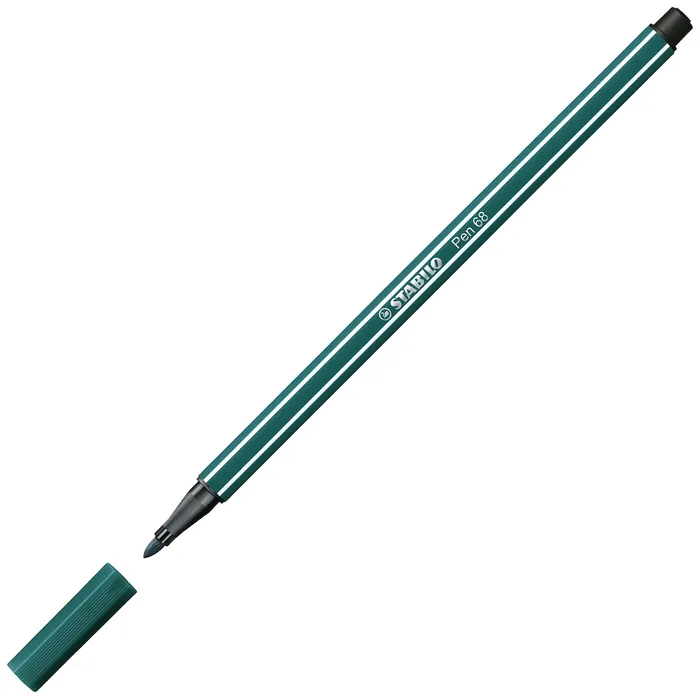 Główne zdjęcie produktu Prémiový vláknový fix - STABILO Pen 68 - 1 ks - tyrkysová zelená