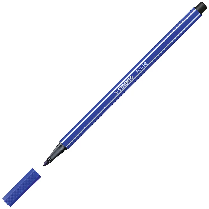 Główne zdjęcie produktu Prémiový vláknový fix - STABILO Pen 68 - 1 ks - ultramarínová