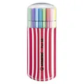 Marker fibrowy premium - STABILO Pen 68 - 20 szt. Zestaw Zebrui czerwony