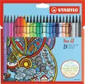 Marker fibrowy premium - STABILO Pen 68 - zestaw 24 szt
