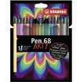 Marker fibrowy premium - STABILO Pen 68 - ARTY - 18 szt. kpl
