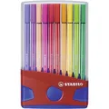 Marker fibrowy premium - STABILO Pen 68 - ColorParade - Zestaw 20 szt. niebieski/czerwony