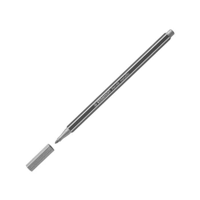 Główne zdjęcie produktu Prémiový vláknový metalický fix - STABILO Pen 68 metallic - 1 ks - metalická růžová