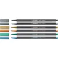 Metaliczny marker STABILO Pen 68 metaliczny - zestaw 6 sztuk w puszce