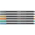 Metaliczny marker STABILO Pen 68 metaliczny - zestaw 6 sztuk w puszce