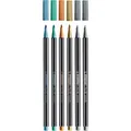 Metaliczny marker STABILO Pen 68 metaliczny - zestaw 6 sztuk w puszce