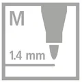 Metaliczny marker z włókna premium - STABILO Pen 68 metallic - zestaw 6 sztuk