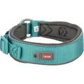 Następne zdjęcie produktu PREMIUM obojek EXTRA široký, aqua/grafit M-L: 40-48 cm/40 mm