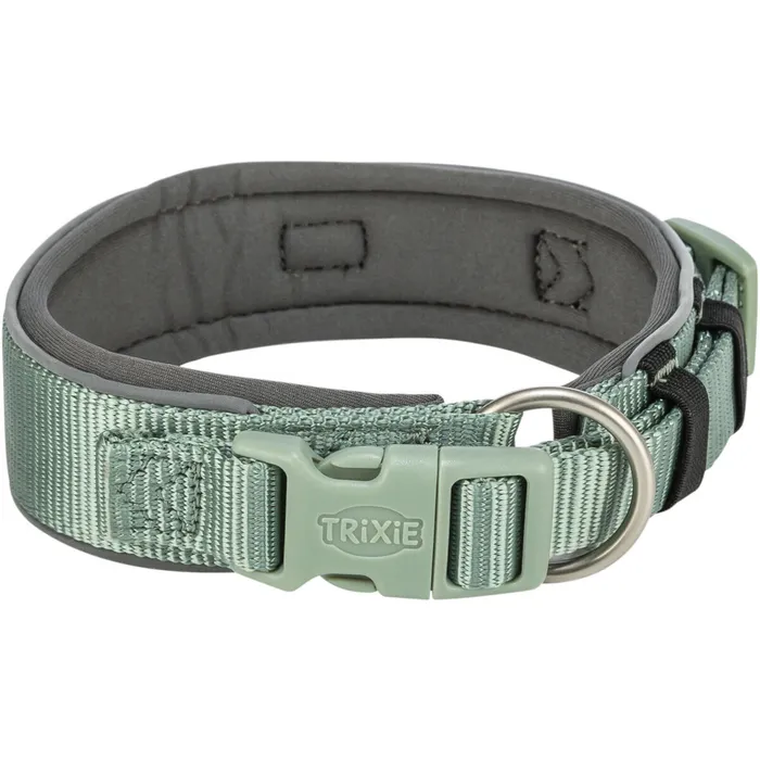 Główne zdjęcie produktu PREMIUM obojek EXTRA široký, šalvěj/grafit M-L: 40-48 cm/40 mm