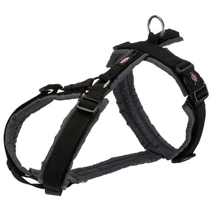 Główne zdjęcie produktu PREMIUM trekingový postroj - černá/grafit XL:hruď:80-97cm/25mm