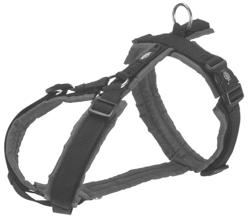 Główne zdjęcie produktu PREMIUM trekingový postroj - černá/grafitS:hruď:36-44cm/15mm