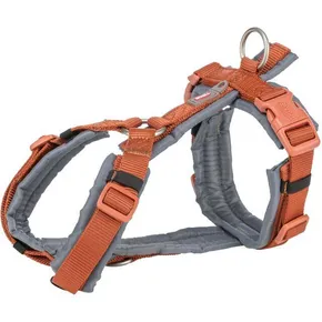 Premium trekingový postroj, rezavá/grafitS-M: 44-53/20 mm