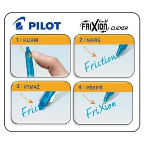 Wałek wielokrotnego zapisu Pilot FriXion Ball Clicker 0,7 - jasnoniebieski
