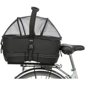 Bagażnik rowerowy LONG na szeroki bagażnik 29 x 42 x 60 cm czarny (maks. 8 kg)