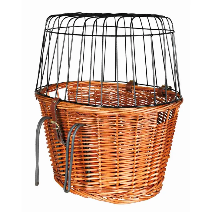 Główne zdjęcie produktu Přepravní koš na kolo s drátěnou kabinou 44x48x33cm, bez polštáře (max. 5 kg)